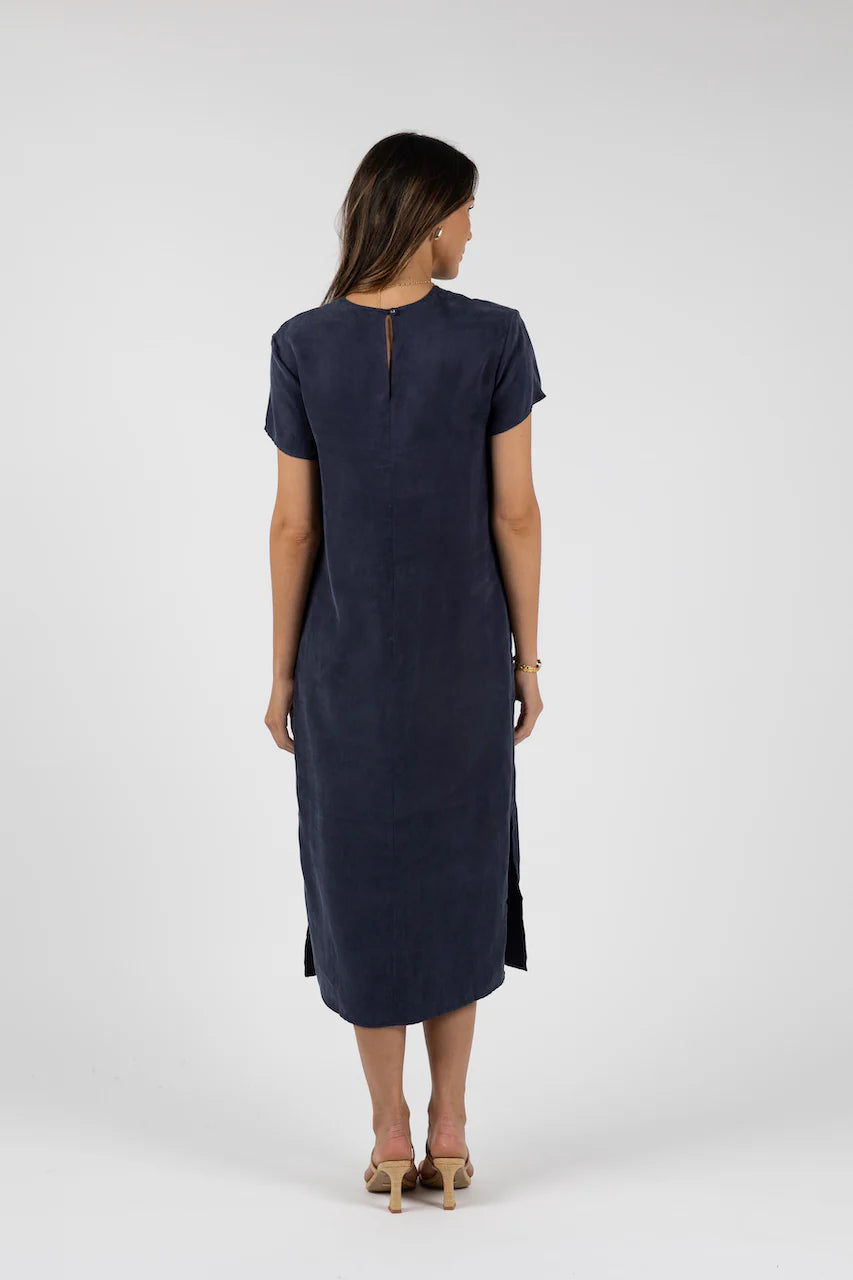 Milano Tee Dress - Navy