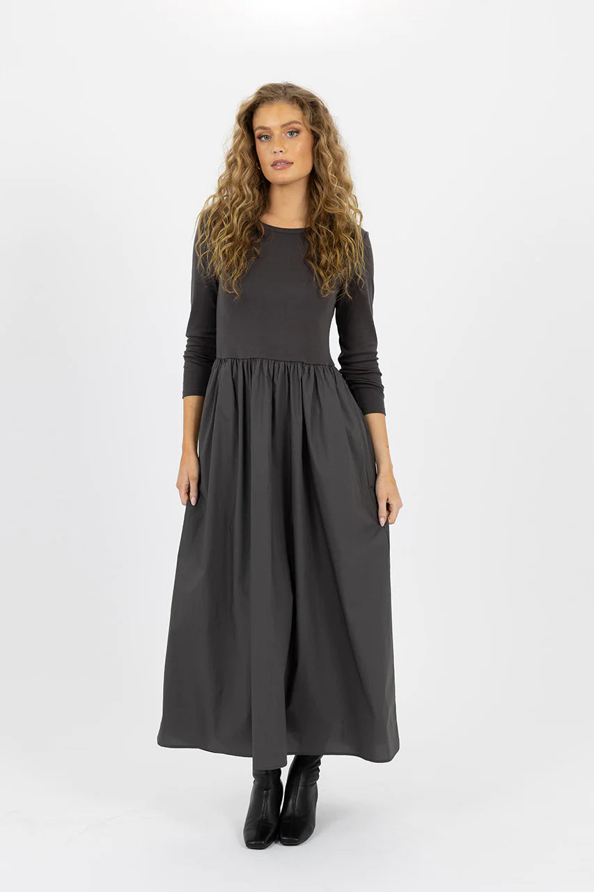 Eva Dress - Charcoal