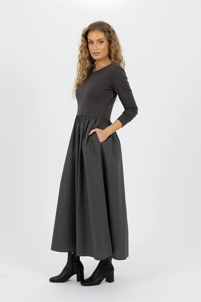 Eva Dress - Charcoal