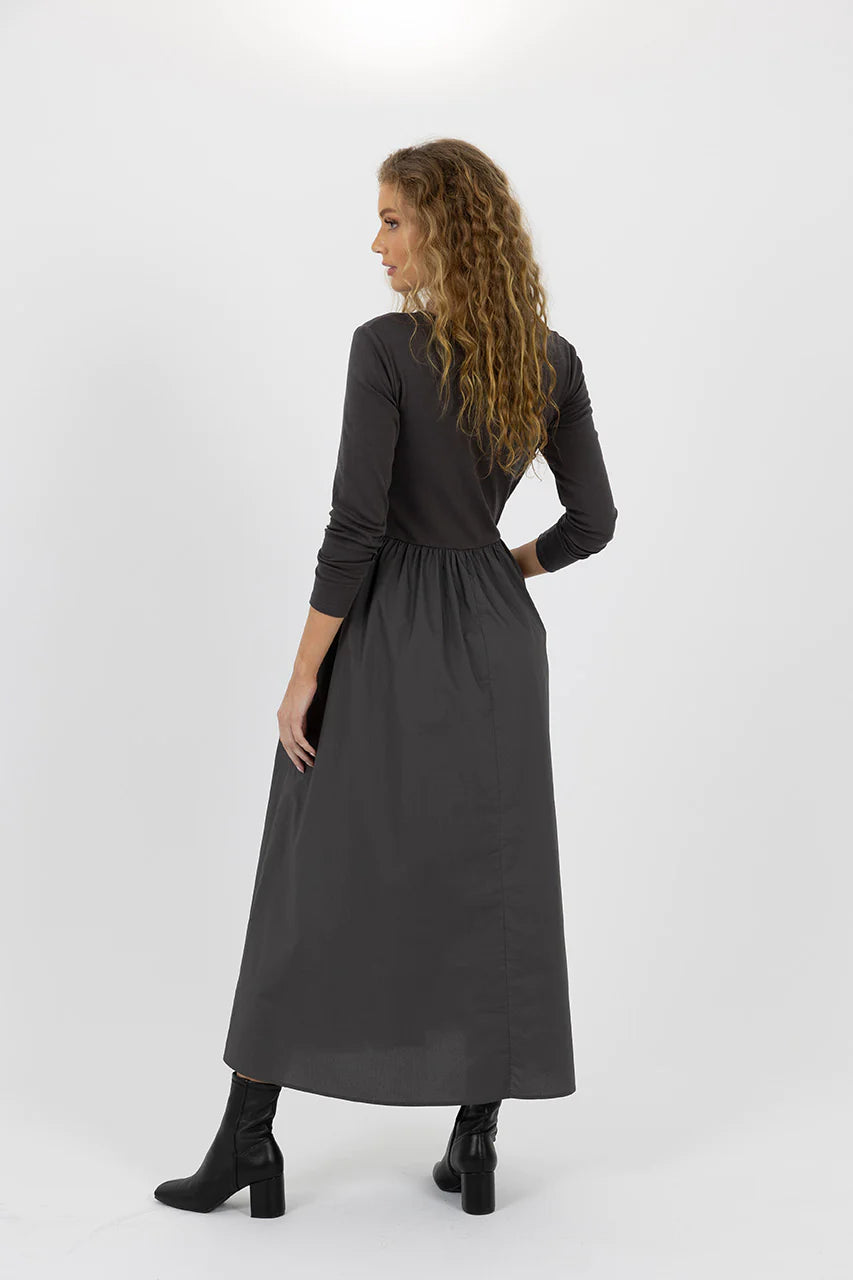 Eva Dress - Charcoal