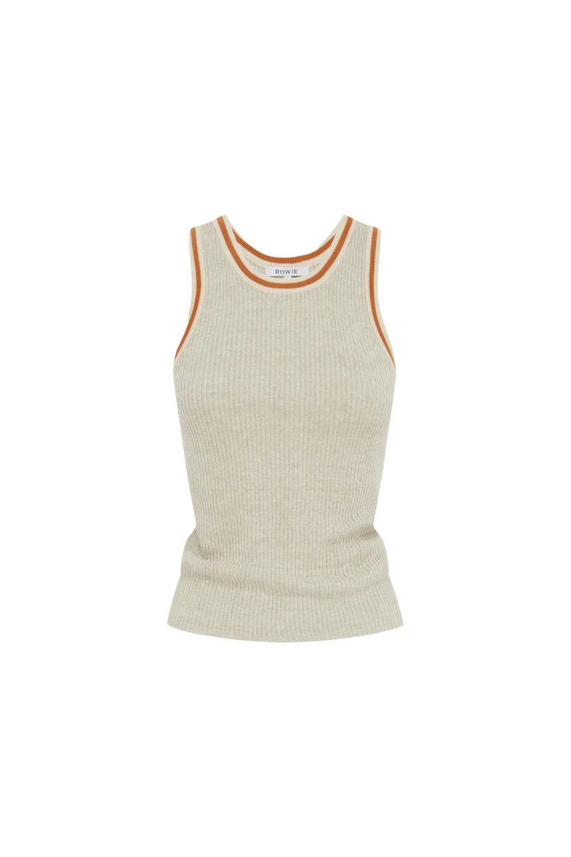 Hubert Knit Tank - Oat Marle