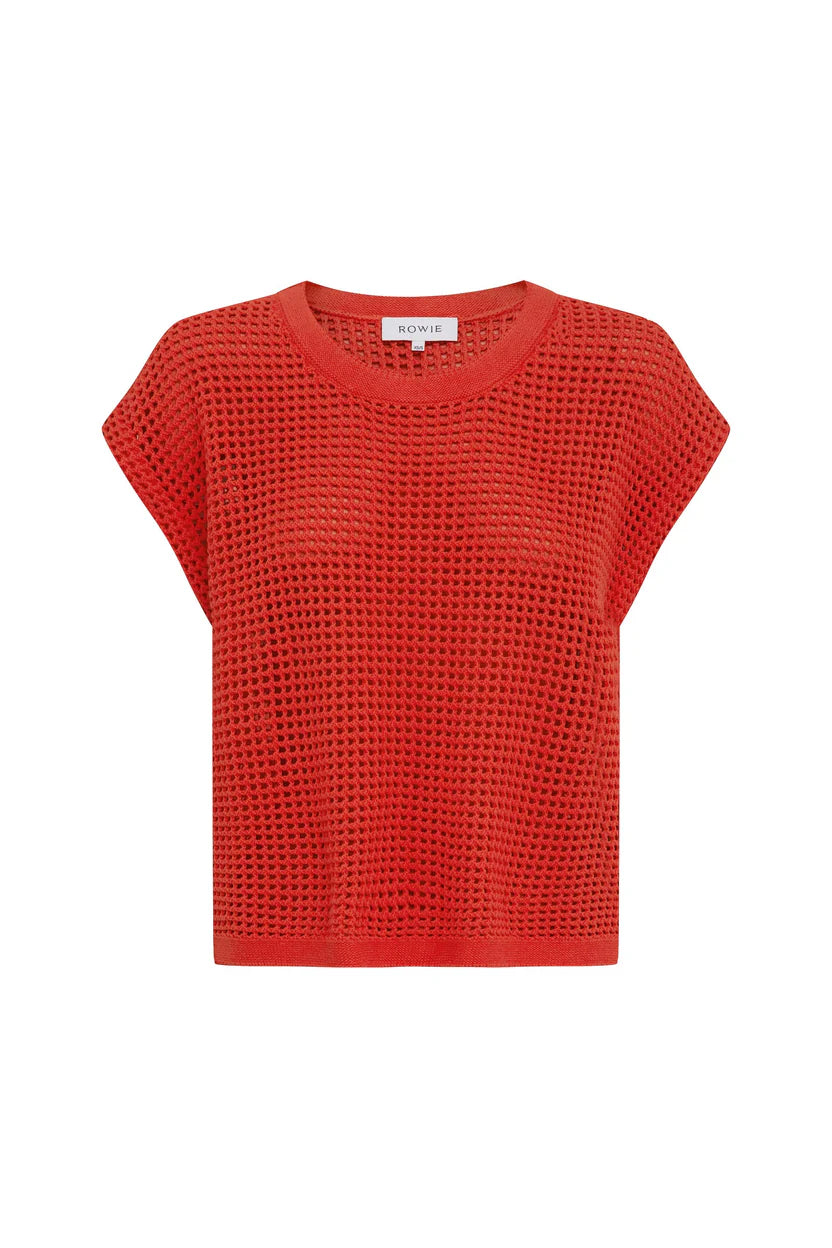 Mimi Knit Top - Candy Red