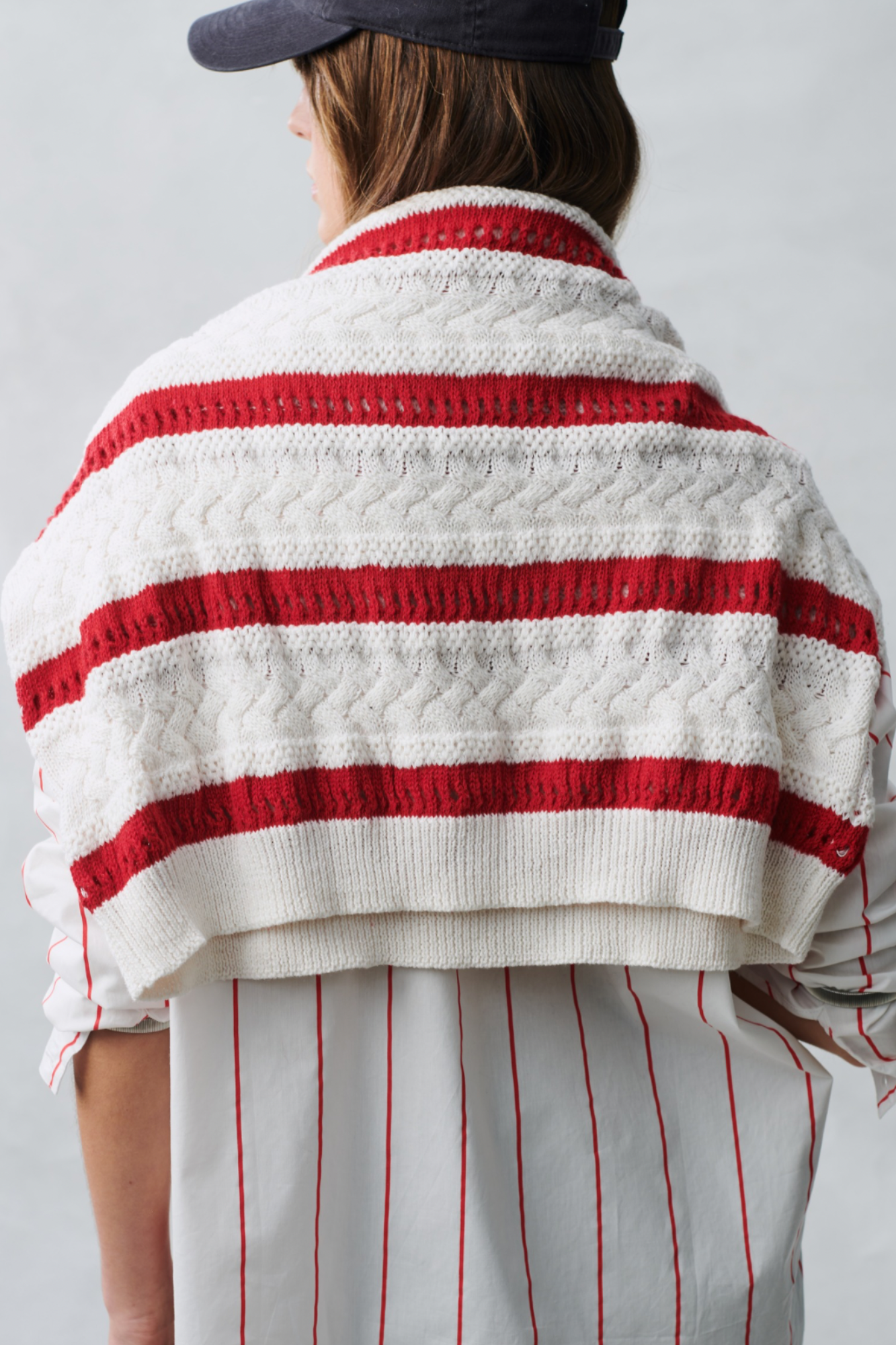 Arty Sweater - Red Stripe